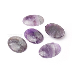 Cabochon ametista naturale, ovale, 40x30x7.2~7.5mm