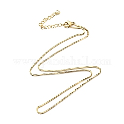 304 collar de cadena de acero inoxidable para mujer., dorado, 18.31 pulgada (46.5 cm)