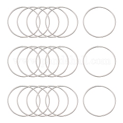 304 anello di congiunzione in acciaio inox, colore acciaio inossidabile, 40x1mm, diametro interno: 37.5mm
