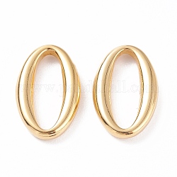 304 pendentifs anneau de liaison en acier inoxydable, anneau ovale, or, 16x10x2.5mm, diamètre intérieur: 4 mm