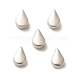 CCB perles en plastique, larme, platine, 6x4x2.8mm, Trou: 1.4mm