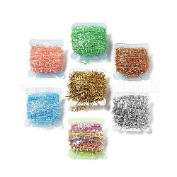 Tinsel Chenille Line Crystal Flash Cactus Chenille, Fly Fishing Tying Material for Nymph Flies, Mixed Color, 6mm, 10m/card