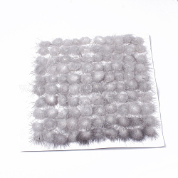 Decoración de bola de piel de visón sintética, pompón bola, para embarcaciones de diy, gainsboro, 2.5~3 cm