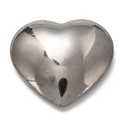304 cabochon in acciaio inox, cuore, colore acciaio inossidabile, 25.5x29x5.5mm
