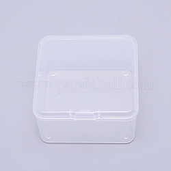 Superfindings 8шт квадратные пластиковые ящики для хранения с крышками 6.5x6.5x3.5см мини-контейнер для сортировки прозрачных бусин ящик для ювелирных бусин таблетки мелкие предметы