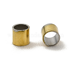 Placcatura ionica (ip) 304 perline in acciaio inossidabile, colonna, vero placcato oro 18k, 1.5x1.5mm, Foro: 1 mm