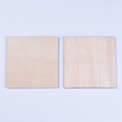 Wood Cabochons, Square, BurlyWood, 100x100x2.5mm, 12pcs/bag