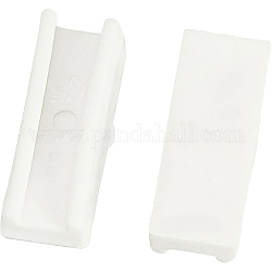 Risultati di plastica, per le pinze per gioielli sostituire gli accessori, bianco, 25x9.5x7.5mm, 2 pc / set