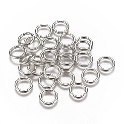 Пластиковые соединительные кольца ccb, платина, 12x1.5 мм, Внутренний диаметр: 9 мм