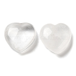 Pietre curative di cristallo di quarzo naturale, pietre d'amore del cuore, pietre di palma tascabili per l'equilibrio reiki, 30x30x11.5~12.5mm