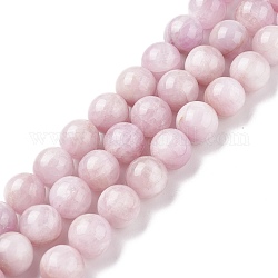 Natur Kunzit runde Perlen-Stränge, Spodumenperlen, 10 mm, Bohrung: 1 mm, ca. 39 Stk. / Strang, 15.5 Zoll