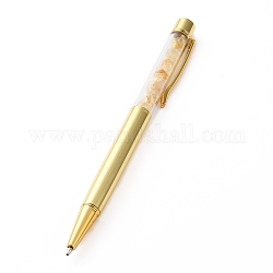 Шариковые ручки, с натуральными шариками с цитриновыми чипсами, 14.1x1.3x0.95 см