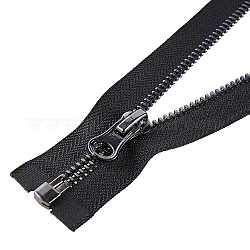 Benecreat 4pcs #8 73 cm/28 Zoll Trennjacke Reißverschluss schwarzer Metallreißverschluss mit Rotgusszähnen Legierung Y-Zähne Reißverschluss für Mäntel, Taschen und Nähhandwerk
