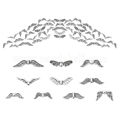 100шт 10 стильные бусины из сплава в тибетском стиле&nbsp;TIBEB-YW0001-16-1