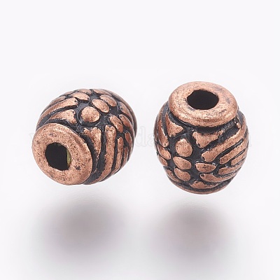 Сплавочные овальные бусины тибетского стиля  RLF0604Y-1