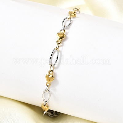 Браслеты из нержавеющей стали 304 BJEW-A044-03C-GP-1