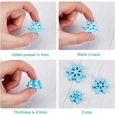 100шт 3 стиля рождественская тематика непрозрачные смоляные кабошоны RESI-OC0001-44-1