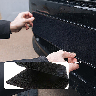 Нейлоновая и полиэстеровая клейкая лента-липучка для автомобильного номерного знака&nbsp;AJEW-WH20018-198A-1