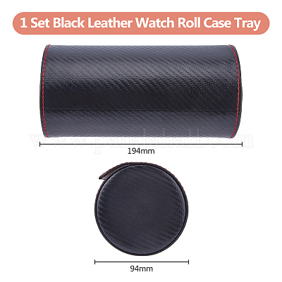 Коробки для часов из искусственной кожи с тремя отделениями CON-WH0089-63-1
