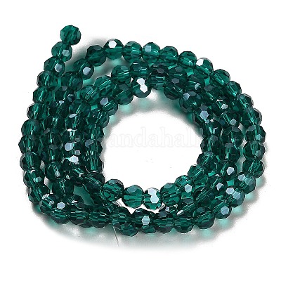 Гальванические стеклянные бусины EGLA-R015-4mm-13-1