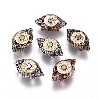 Латунные микро проложить кубического циркония многожильных соединения ZIRC-L070-99-1