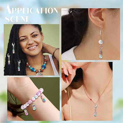 12шт акриловые подвесные украшения из бисера HJEW-PH01527-1