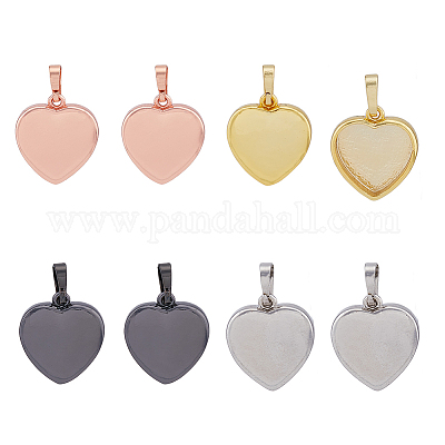 8 шт. 4-х цветная латунная подвеска-кабошон KK-FH0006-15-1