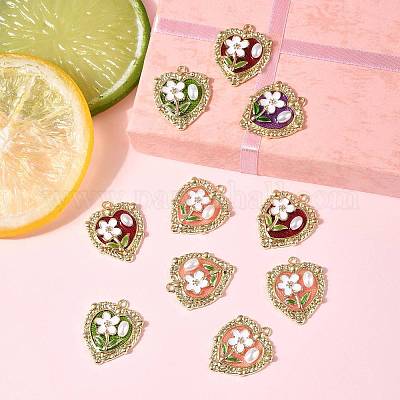 10 шт. Подвески из сплава с эмалью ENAM-FS0003-23-1