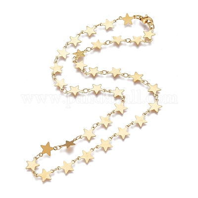 Ожерелья из звеньевой цепи из нержавеющей стали 304 NJEW-L457-008G-1