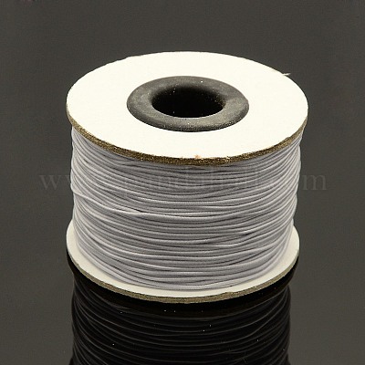 Cordons de perles élastiques ronds fils de nylon à bijoux&nbsp;NWIR-L003-C-01-1