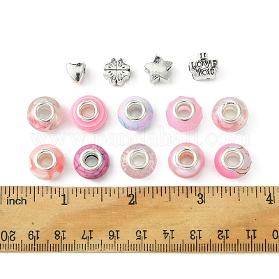 Европейские бусины из сплава и смолы в тибетском стиле своими руками DIY-FS0006-78C-1