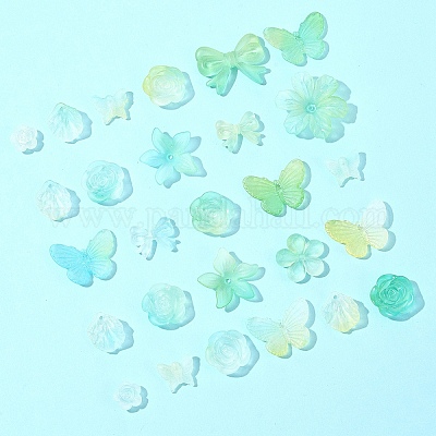 60 г прозрачных акриловых бусин OACR-FS0001-90C-1