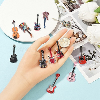 12 шт. 12 стильных акриловых больших подвесок с принтом OACR-YW0002-60-1