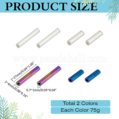 150 г 2-х цветных стеклянных бусин SEED-ME0001-01-1