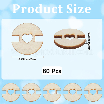 1 набор деревянных пуговиц с 1 отверстиями BUTT-CY0001-16C-1