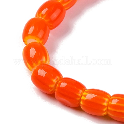 Бусы лэмпворк ручной работы LAMP-K041-01B-22-1