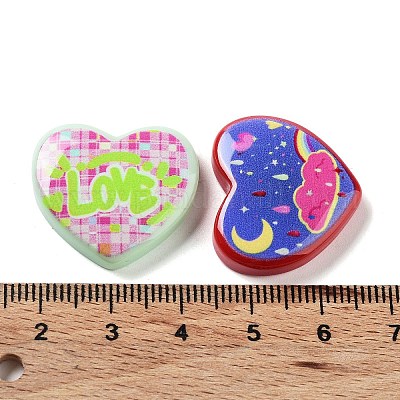 Undurchsichtigen Cabochons&nbsp;RESI-G085-03-1