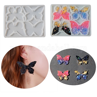 Wholesale DIY Butterfly Shape Ornament Silicone Molds 