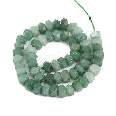 Естественный зеленый авантюрин бисер нитей G-N347-09A-08-1