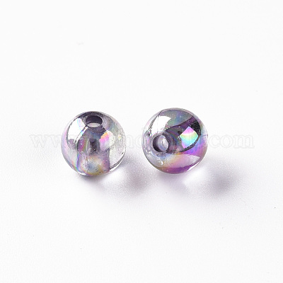 Прозрачные акриловые бусины MACR-S370-B8mm-769-1