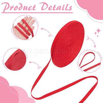 Хлопковые ленты&nbsp;SRIB-WH0008-05A-1