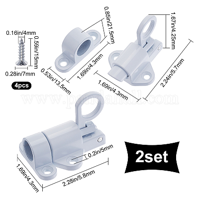 Wholesale GORGECRAFT 2 Sets Self-Closing Latch Aluminum Alloy Automatic ...