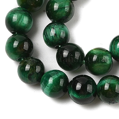 Нити из натуральных бусин тигрового глаза высшего качества G-B133-A02-6MM-02-1