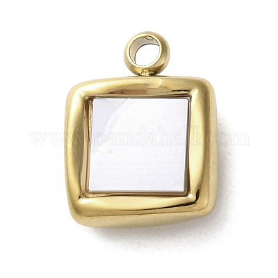 Подвески из акрила из нержавеющей стали 304 STAS-M091-02D-G-1