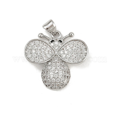 Латунные микро проложить кубического циркония подвески KK-P323-10P-1