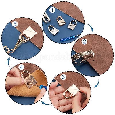 12 комплект пряжек для вешалок из сплава 3 цветов&nbsp;FIND-WR0004-60-1