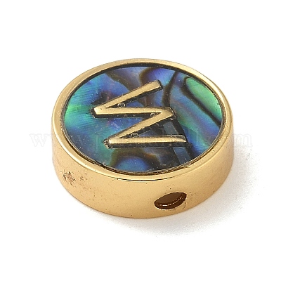 Латунные бусины KK-U046-17G-W-1