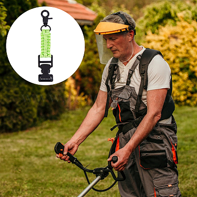 2 шт. зажим из полиэфирного волокна и железной оплетки&nbsp;AJEW-FH0005-39C-1