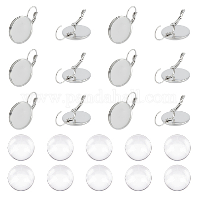 20 шт. фурнитура для сережек из нержавеющей стали 304 DIY-UN0055-88-1