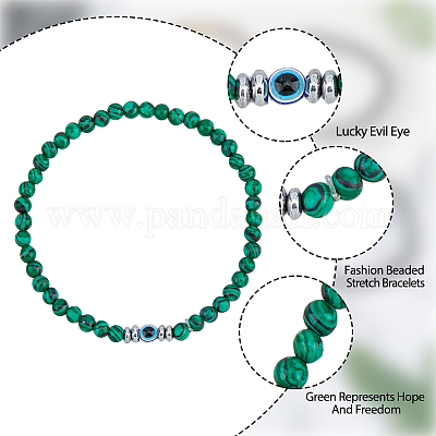 7шт. 7 стиля браслетов из натуральных смешанных драгоценных камней NJEW-FI0001-15-1